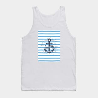 Nautical lettering: Love is my anchor Tank Top